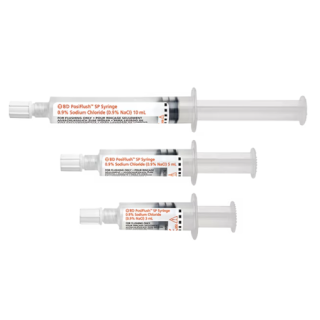 BD  # 306574 - Saline Prefilled Syringe 5 mL for IV Flush and Catheter Maintenance, 30EA/BX 16BX/CA
