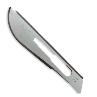BD  # 371321 - Surgical Blade, Carbon Steel, #21, Non-Sterile  Precision Cutting Instrument for Controlled Tissue Incision, 150/CS