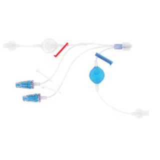 BD  # MZ9278 - MaxZero Microbore Trifuse Extension Set with 3 Bonded Needle-Free Connectors, 3 Check Valves, 6 Inch Length, 0.70 mL Priming Volume, 50/CS (Continental US Only)