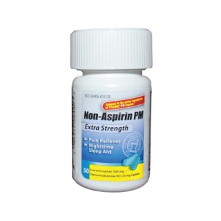 New World Imports # PMC50024 - Acetaminophen PM Caplets, 500mg, 50/btl, 24 btl/cs, Compare to Tylenol PM®