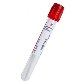 BD  # 366668 - Tube BC Vacutainer Plus Plastic 3mL 13x75mm Clt Act Red 100/BX, 10 BX/CA
