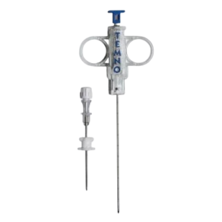 Carefusion # TT1611 - Temno Biopsy Device  16G x 11cm, Sharp Bevel Tip, Blue Handle, Precision Soft Tissue Sampling,  5/BX