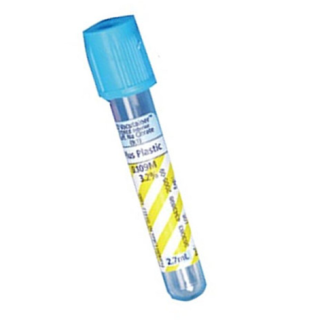 BD  # 363080 - Vacutainer Light Blue Hemogard Tube, 1.8mL  Citrate Blood Collection Tube for Coagulation Testing, 1000/CA