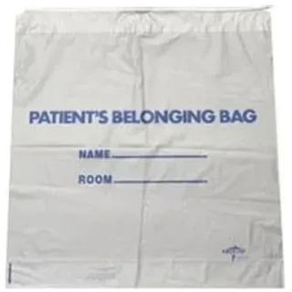 Carefusion # RES1216 - Patient Setup Bag, Clear with Drawstring, 12