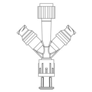 BD  # 20558E - SmartSite Tri-Port Connector, 0.46 mL PV, Needle-Free IV Access Connector, 50/CS (Continental US Only)