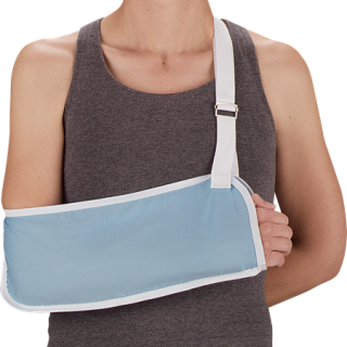 Deroyal # 8017-02 - Medium Blue Shoulder Sling with Narrow Pouch, 6