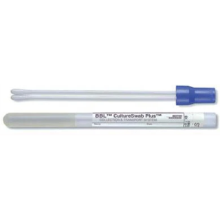 BD  # 220117 - BBL CultureSwab Plus Specimen Collection and Transport System with Amies Medium 5.25 Inch Sterile Swab, 50/BX