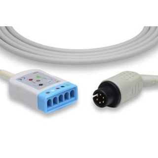 Cables & Sensors # TR-25400 - ECG Trunk Cable, 3/5 Leads, Mindray > Datascope Compatible w/ OEM: 0012-00-1255-01, 0012-00-1255-02, 0012-00-1255-03, 0012-00-1255-04, 0012-00-1255-05, 0012-00-1255-06, 0010-30-42782, CB-83516R-DS (DROP SHIP ONLY)