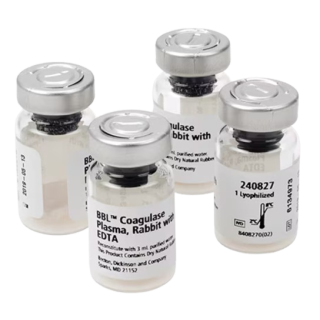 BD  # 240658 - BBL Rabbit Plasma Reagent Test Qualitative/Differential 10 x 3mL Lyophilized  For Staphylococcus Coagulase Testing