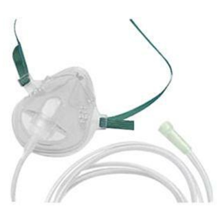 Carefusion # 1262 - Pediatric Oxygen Mask (OZ), Soft Vinyl, Single-Use, 50/CS
