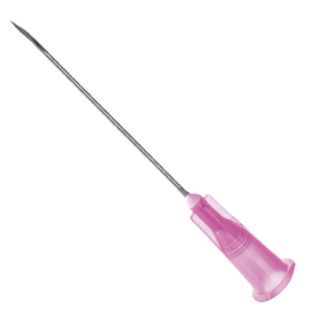 BD  # 305185 - Needle 18 Gauge x 1-1/2 Inch PrecisionGlide Regular Bevel Sterile Pink Shelf Pack, 100/BX, 10 BX/CA