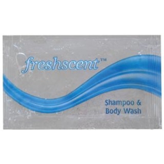 New World Imports # FSP - Shampoo & Body Wash Packet, 0.34 oz, 100/pk, 10 pk/cs
