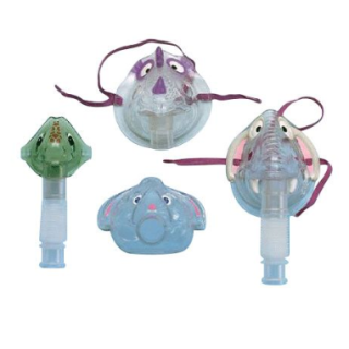 Carefusion # 001271S - Infant Aerosol Mask  Turtle Design with Strap for Comfort and Effective Aerosol Delivery, 50/CS