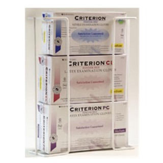 Henry Schein # BHTH00450S - Glove Box Holder Wall Mounting Mx-Dspnz Stl Wr 3 Wht Hrzntl Ea