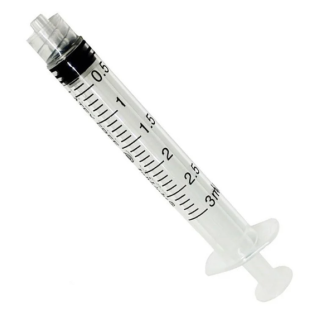 BD  # 309657 - Luer-Lok Syringe Only 3 mL, Sterile,  200/BX, 4 BX/CS