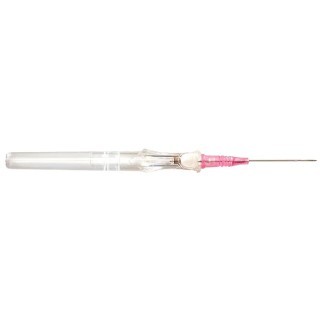 BD  # 381433 - Peripheral IV Catheter Insyte Autoguard 20 Gauge 1 Inch Retracting Safety NeedleCATH, INSYTE IAG STR PNK 20GX 1
