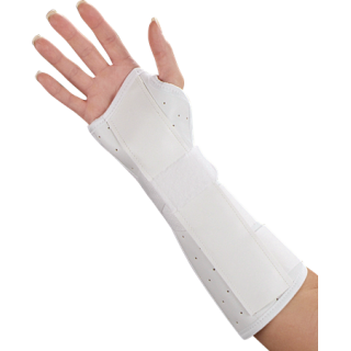 Deroyal # 8745-09 - Contoured Wrist Splint  8-Inch, Leatherette with Loop Lock for Comfortable Support, EACH