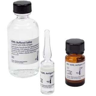 BD  # 240764 - VDRL Antigen Reagent Kit 1 x 5 mL with 60 mL Buffered Saline  Syphilis Serology Testing Reagent