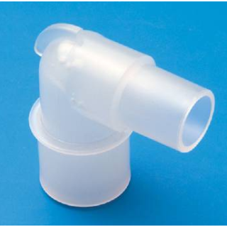 Carefusion # 5999-504 - Elbow with Temperature Port  22 mm ID/OD Connector for Respiratory Circuits, 50 EA/CS