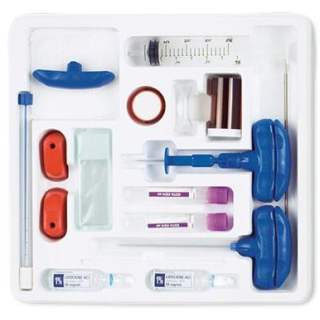 BD  # BCAM4511 - Standard Biopsy Tray with T-Handle Jamshidi Needle 11G x 4 Inch and Illinois Needle 15G x 3 Inch with Marrow Acquisition Cradle, 10/CS