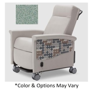 Champion Manufacturing # 61PTN209-IZ - 61 Series Alo Infusion Recliner Grade 3 Vinyl 300lb Pwr Tendril Wtrfll Ea