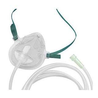 Carefusion # 001265 - Pediatric High-Concentration Oxygen Mask, Short Style for Effective Respiratory Support, 50/CA