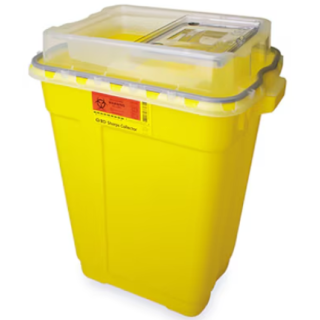 BD  # 305613 - 19 Gallon Sharps Collector for High-Capacity Medical Waste Management, 5 CASE