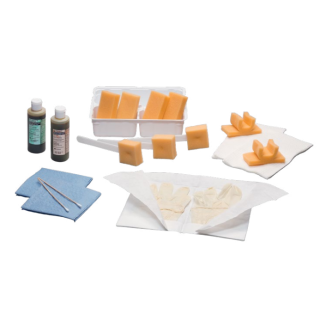 Carefusion # 4461A - Skin Scrub Tray with Dry Skin Foam Sponge, 20/CS