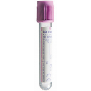 BD  # 367899 - Vacutainer Whole Blood Tube with K2EDTA 6mL 13x100mm  Lavender Stopper, 100 PER/BX