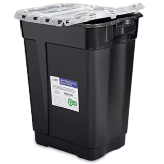 BD  # 305071 - Collector, RCRA, 17 Gallon, Hinge Top, 5/CS (Continental US Only)