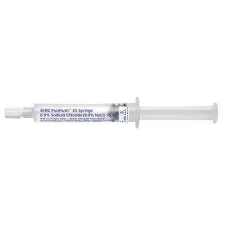 BD  # 306572 - PosiFlush XS Saline Filled Flush Syringe, 10 mL  Sterile Pre-Filled Syringe for Vascular Access Maintenancel, 240 PER/CS