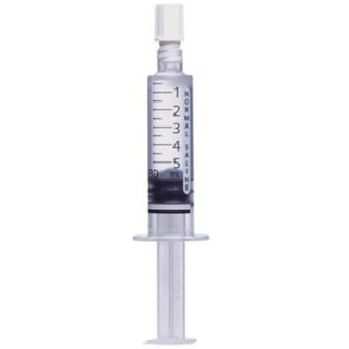 BD  # 306545 - Normal Saline PosiFlush 0.9 Percent Sodium Chloride 5 mL Sterile Preservative-Free Syringe, 30/BX