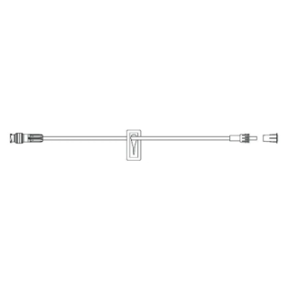 BD  # 10010511 - Smallbore Extension Set with SmartSite Needle-Free Connector Slide Clamp Fixed Male Luer Lock,   100/CS