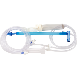 Carefusion # 2420-0007 - Infusion Set with Check Valve, Without Needle, 20/CS