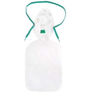 Carefusion # 001211 - Non-Rebreather Mask, Adult, with Safety Valve, EACH