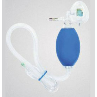Carefusion # 2K7004 - Adult Resuscitation Mask with Reservoir Bag and 10' Tubing  Emergency-Ready, High-Flow Oxygen Delivery, 6/CS
