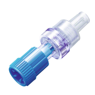 B Braun # 415068 - <p>SAFSITE Valve allows aspiration, injection or gravity flow of fluids. Luer taper operated, normally closed. Includes extra B1000 replacement cap. 0.12mL priming volume.</p>