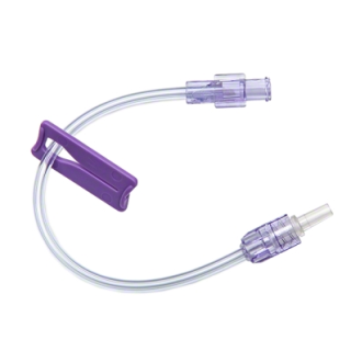 B Braun # 480223 - Extension Set, Standard Bore, High Pressure, Non-Removable Slide Clamp, SPIN-LOCK Connector, 0.4 mL, 8