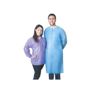 Dukal # UGJ-6504-XL - FitMe Lab Jackets, X-Large, Lavender, 10/