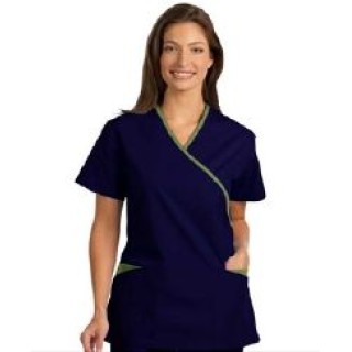 Fashion Seal # 7027S - Shirt Crossover Tunic Cobalt GrnAple SM Ea