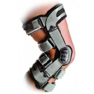 DJ Orthopedics # 11-1590-3 - Brace Knee Md Medial Right OA Adjuster 3 Alum Float Hinge Gry Ea
