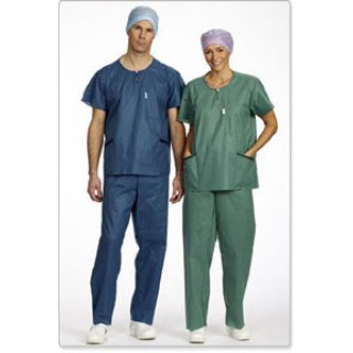 Molnlycke # Regent - Shirt Scrub Spnbnd PP Extra Comfort Unsx SltGrn 3X 2Pckt 4x12/Ca