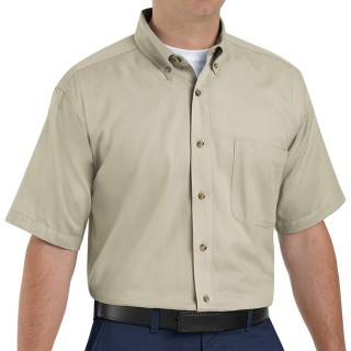 VF Workwear # 1T22STM - SHIRT, MEN, SS, 1PKT, TWILL 65/35 STONE M, EACH