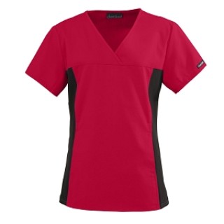Cherokee Uniforms # 2874REDBL - TOP, V NECK, STRETCH SIDE PANELS, CHER, REDB, EACH