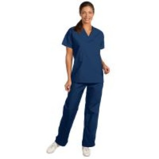 Fashion Seal # 7090XL - Pants Scrub Ladies Navy Blue XL Petite Drawstring Ea