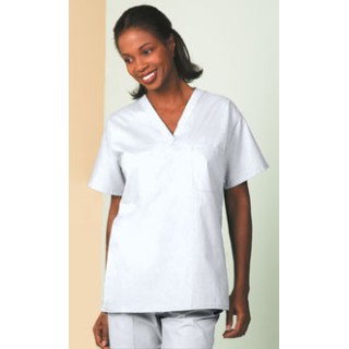 Fashion Seal # 6784-S - Shirt Scrub White Unisex Small Ea