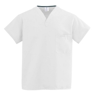 Medline # 910XTQXS-CM - TOP, SCRUB, REV, 2PKT, WHITE, MDL-CC, XS, 12 EA/CS