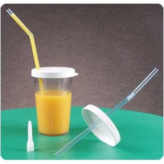 Sammons Preston # 920691 - CUP, SIP TIP, 1-WAY VALVE, + 10 STRAWS, 1 SET