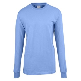Medline # 926CBLXL - T-SHIRT, CAROLINA BLUE, 100% CTN, L/S, X, 72 EA/CS