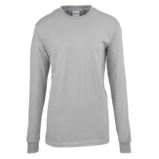 Medline # 926GRYM - T-SHIRT, GREY, 100% COTTON, LONG SLV, ME, 72 EA/CS